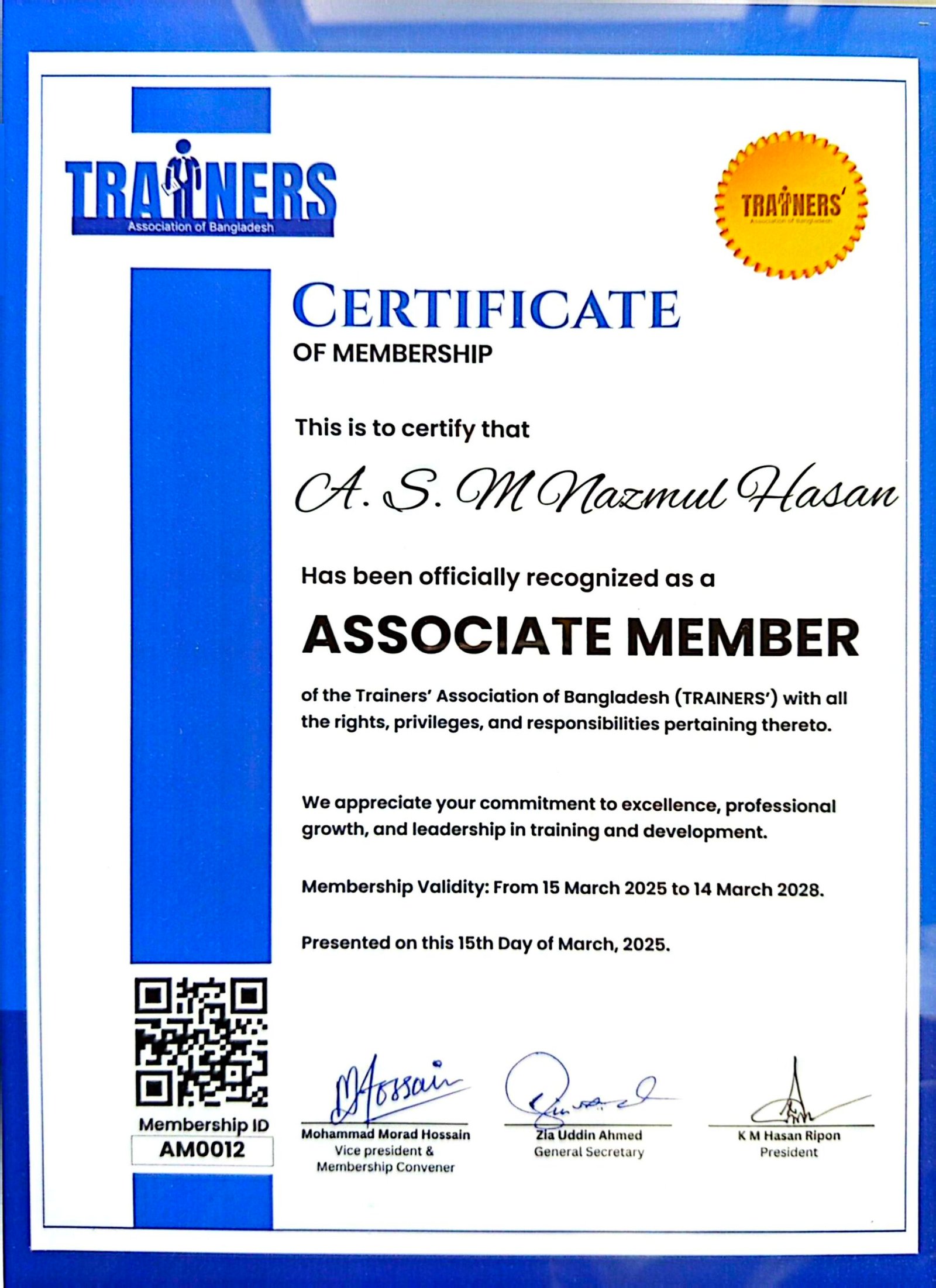 Associate Member, 2025